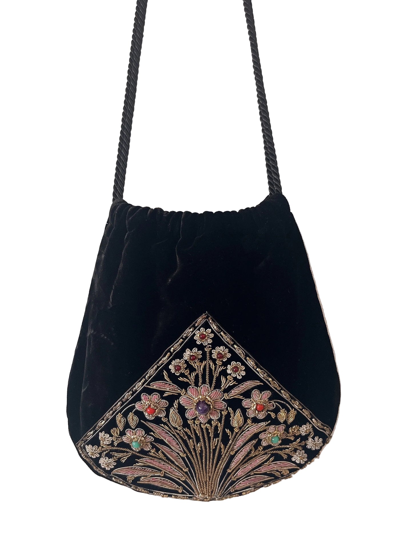 Pierre Cardin velour bijou bag