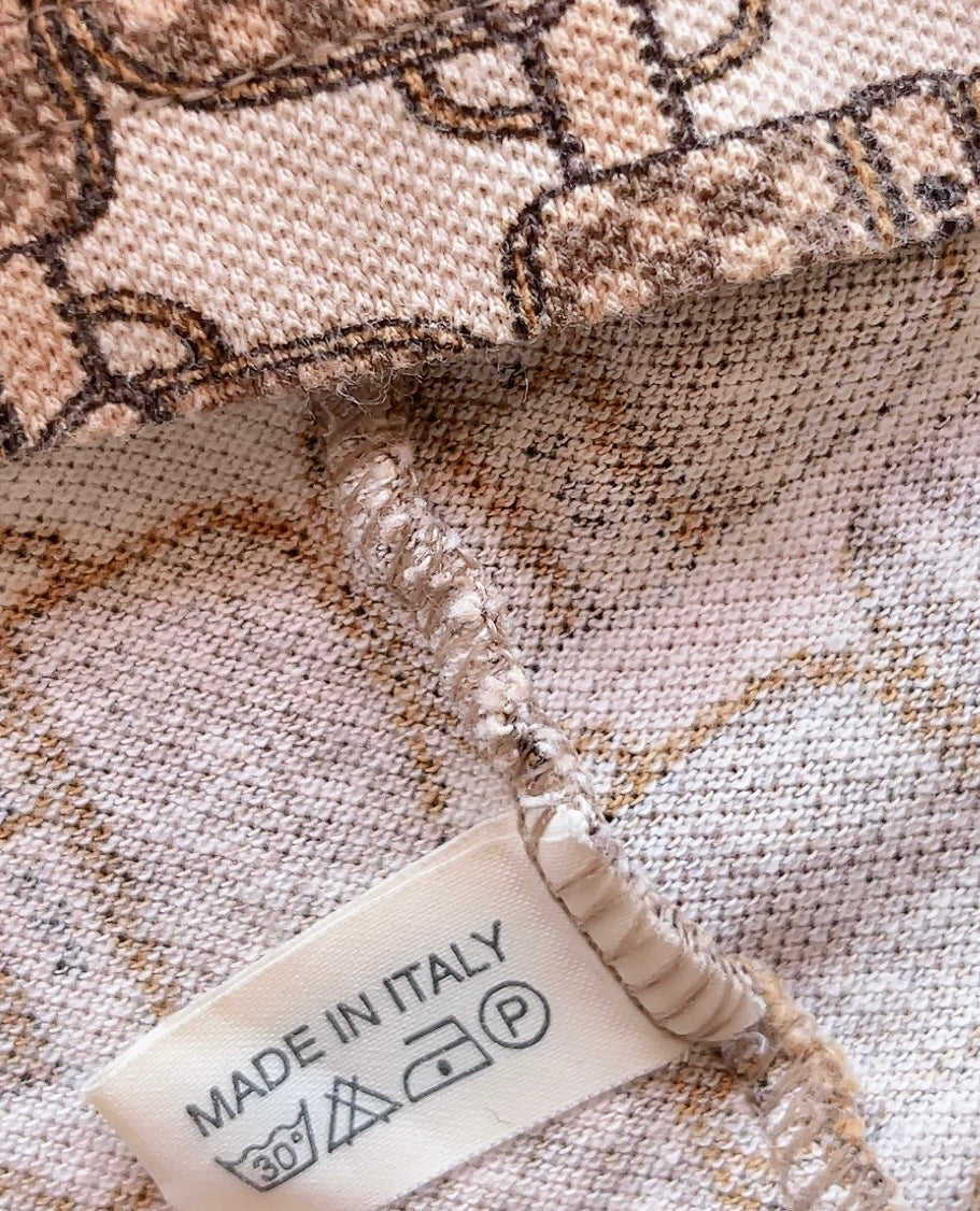 FENDI vintage bag pattern polo tank top