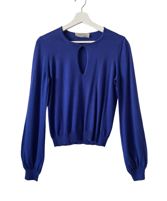 YSL - rive gauche blue knit