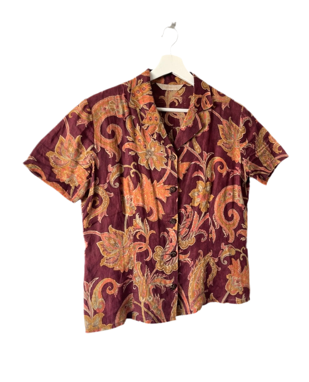 Burberrys 80s vintage linen shirt