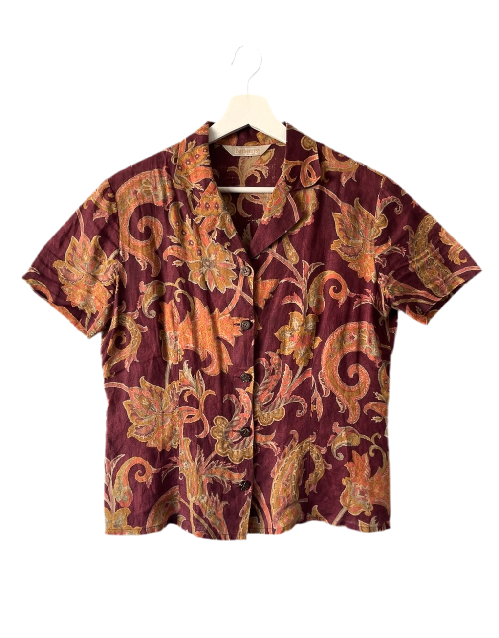 Burberrys 80s vintage linen shirt