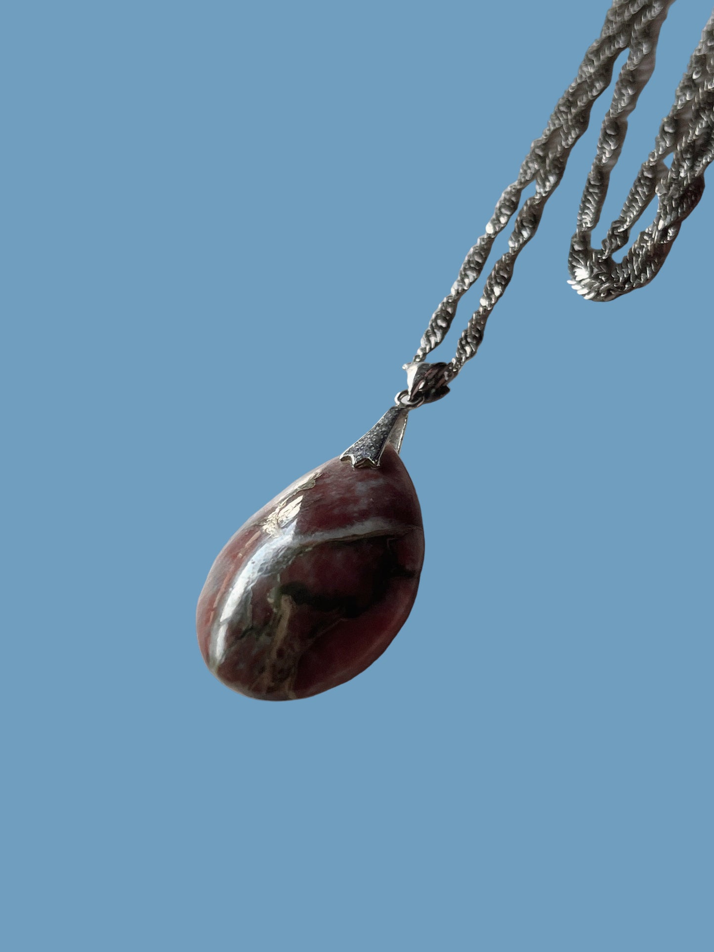 slv925 × color stone vintage necklace