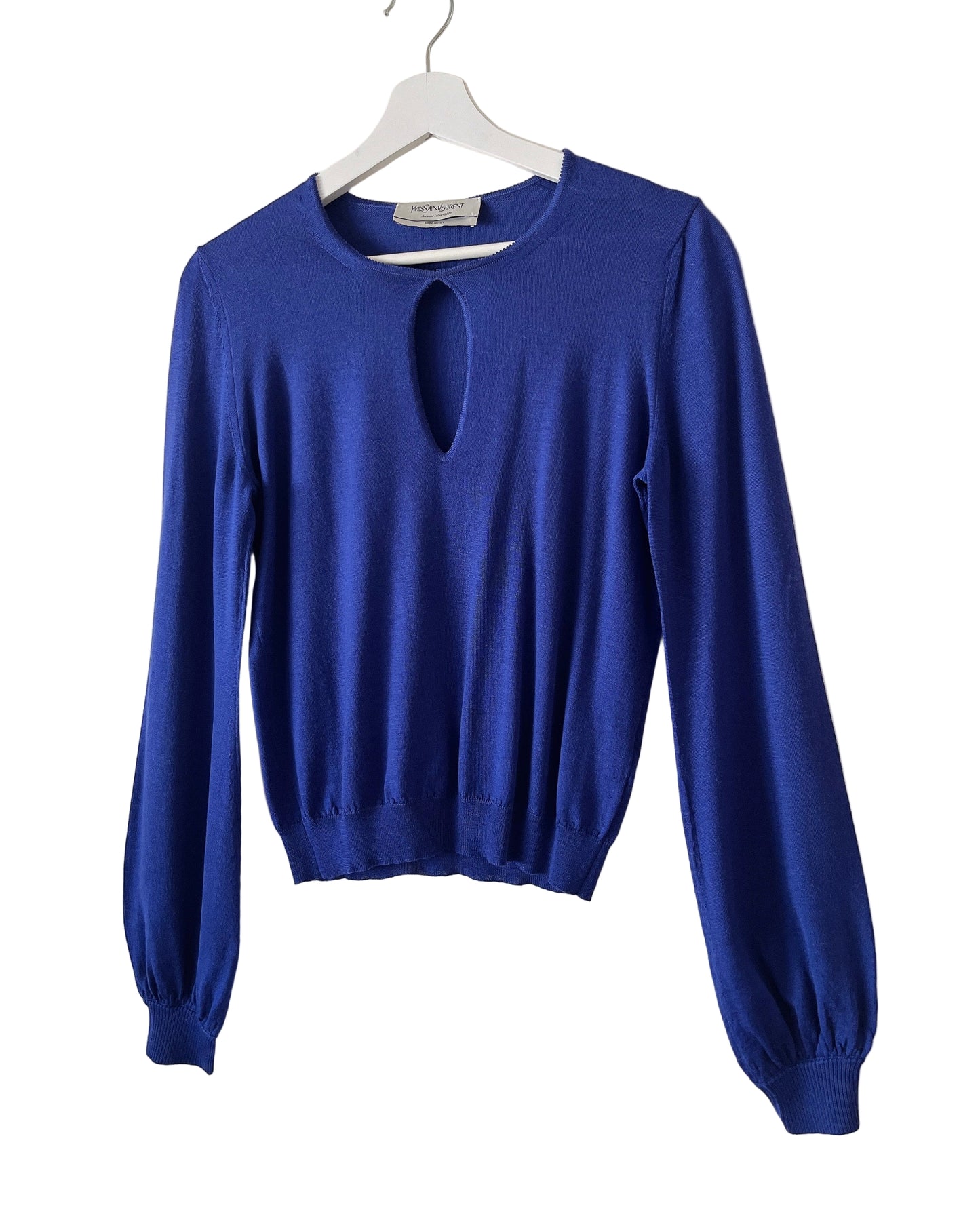 YSL - rive gauche blue knit