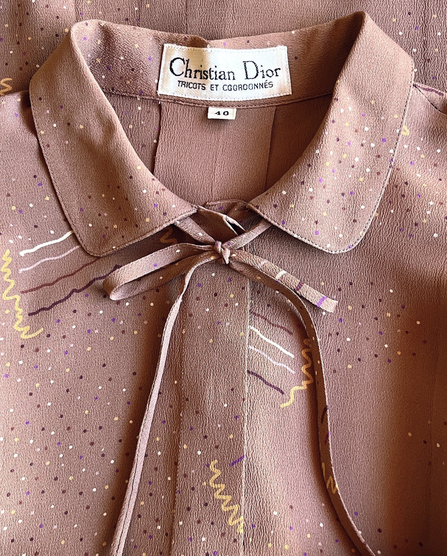 Christian Dior vintage silk blouse