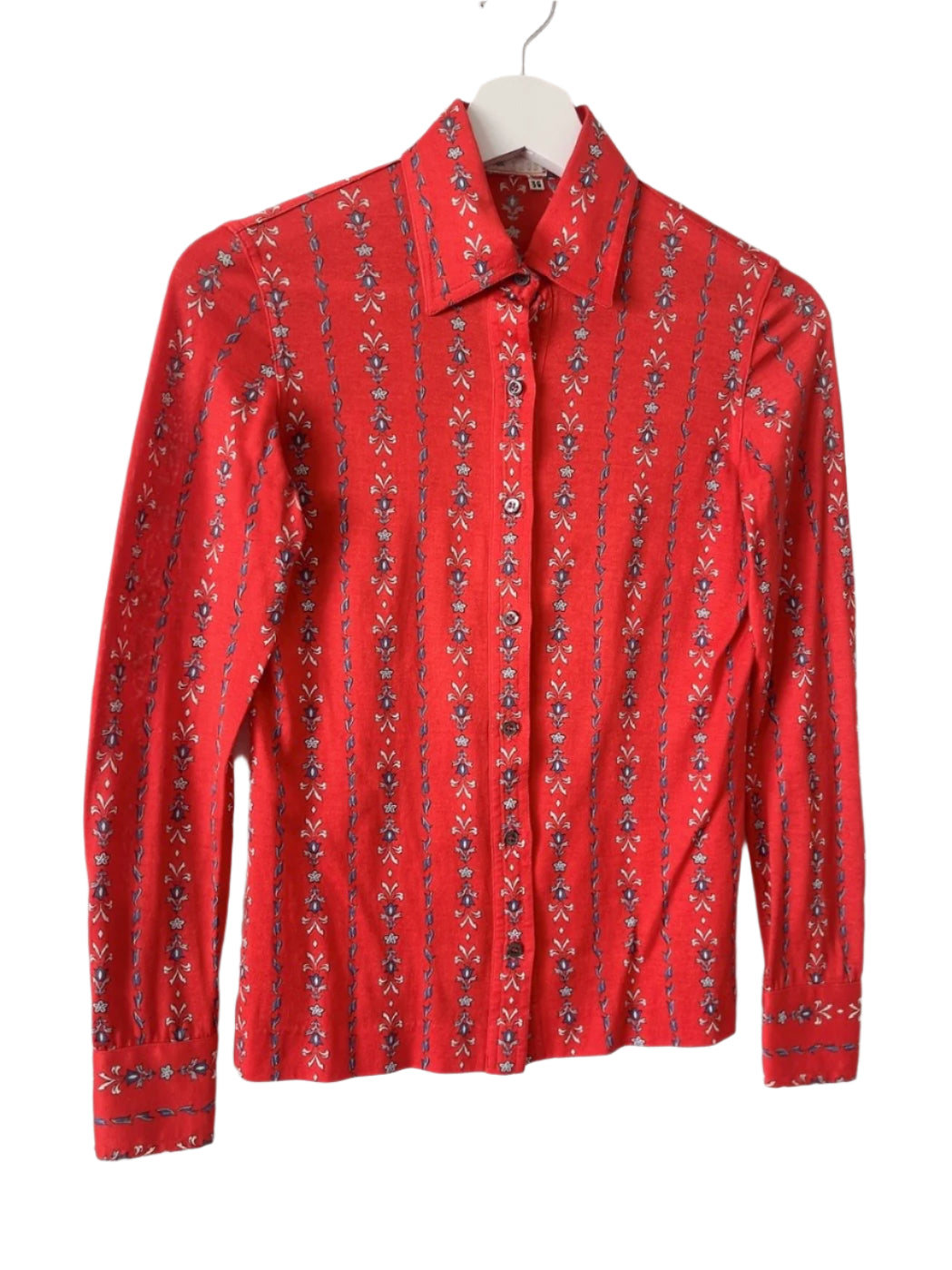 70s old CELINE cotton blouse