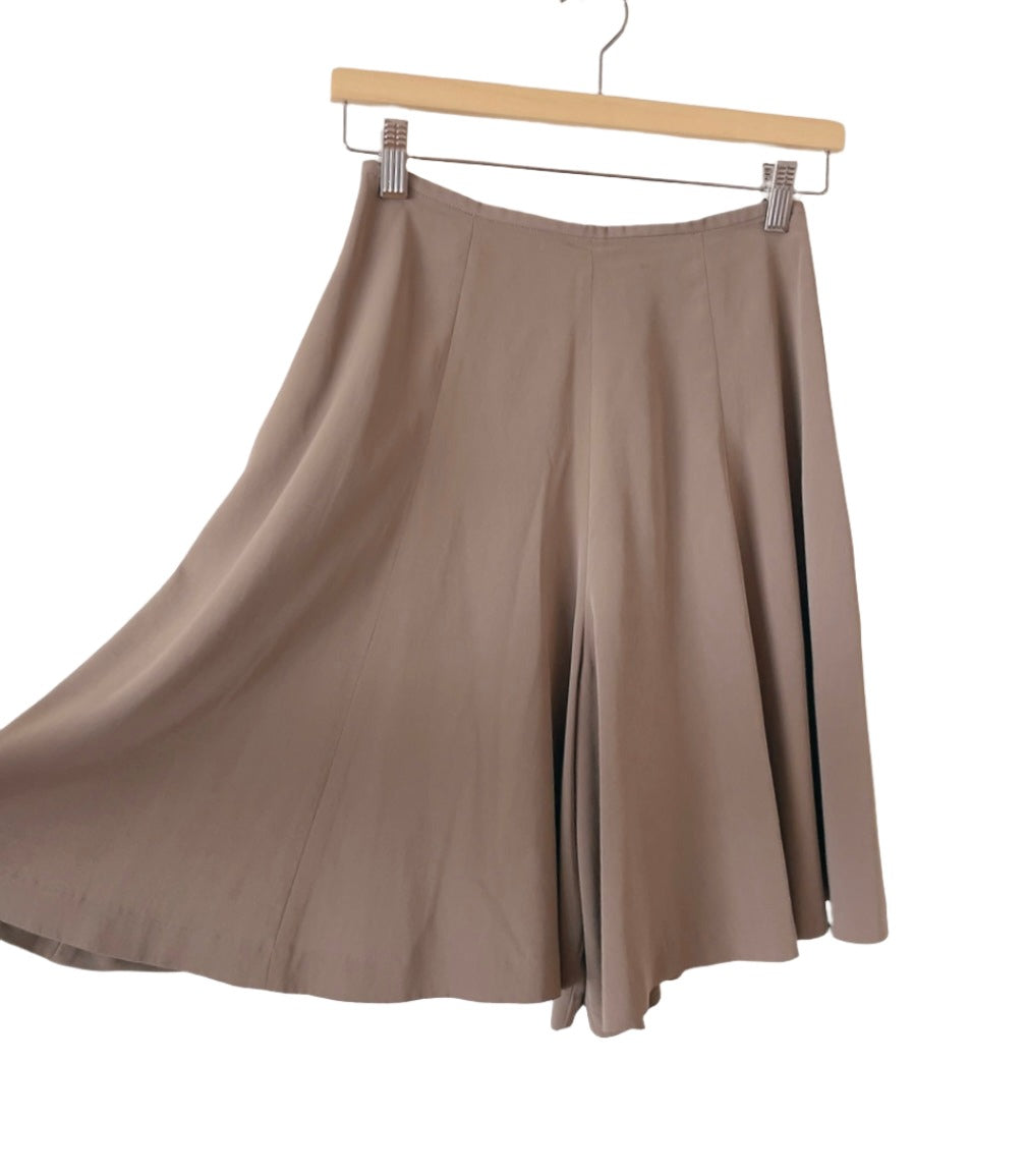 NORMA KAMALI gray brige culotte pants