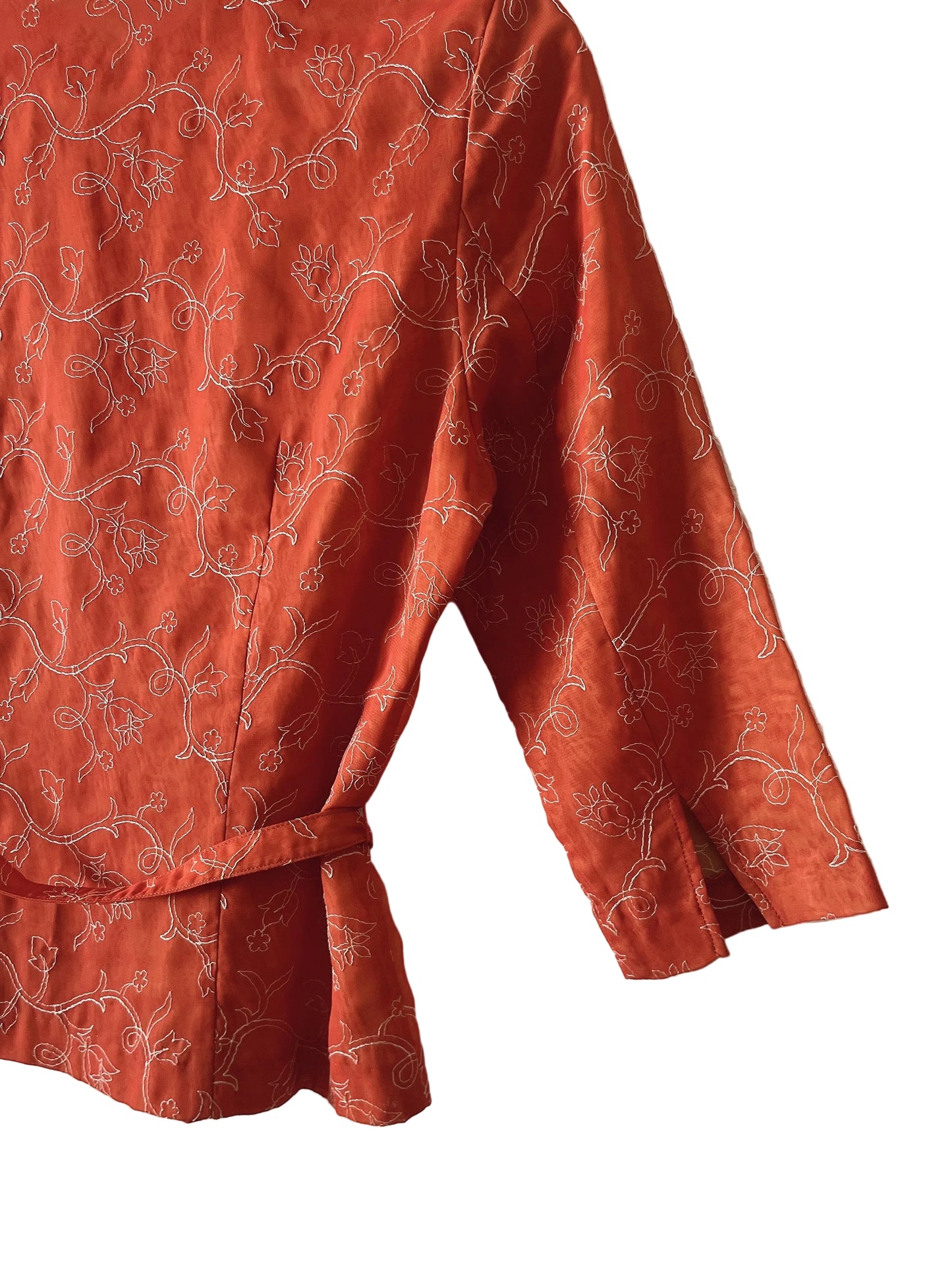 FENDISSIME emboidery belt shirt