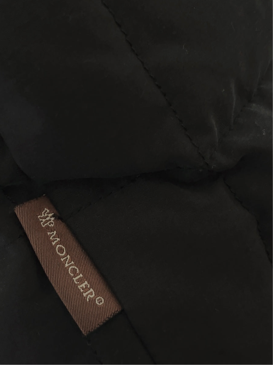 MONCLER matte black down jacket