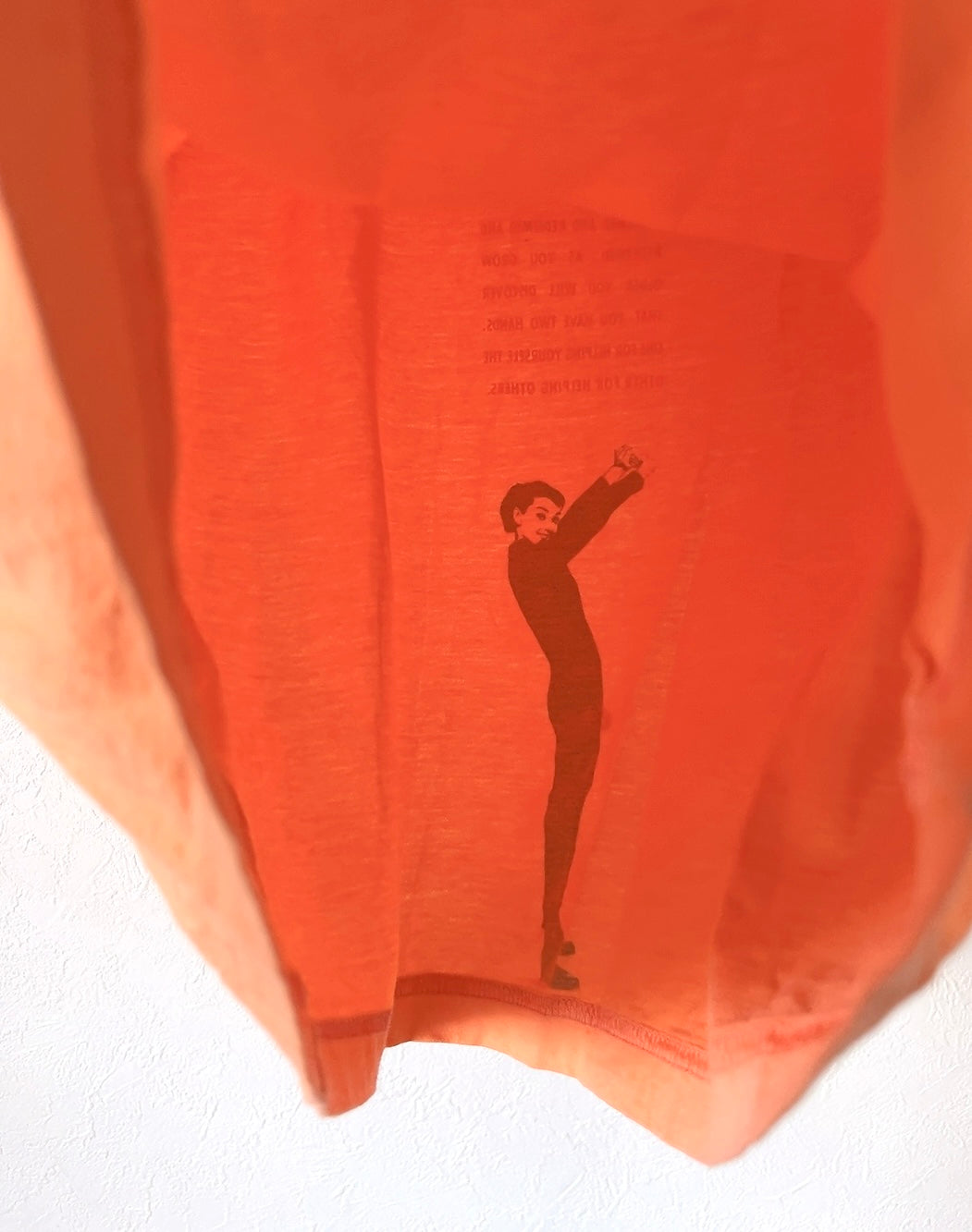 Salvatore Ferragamo × Audrey Hepburn orange T-shirt