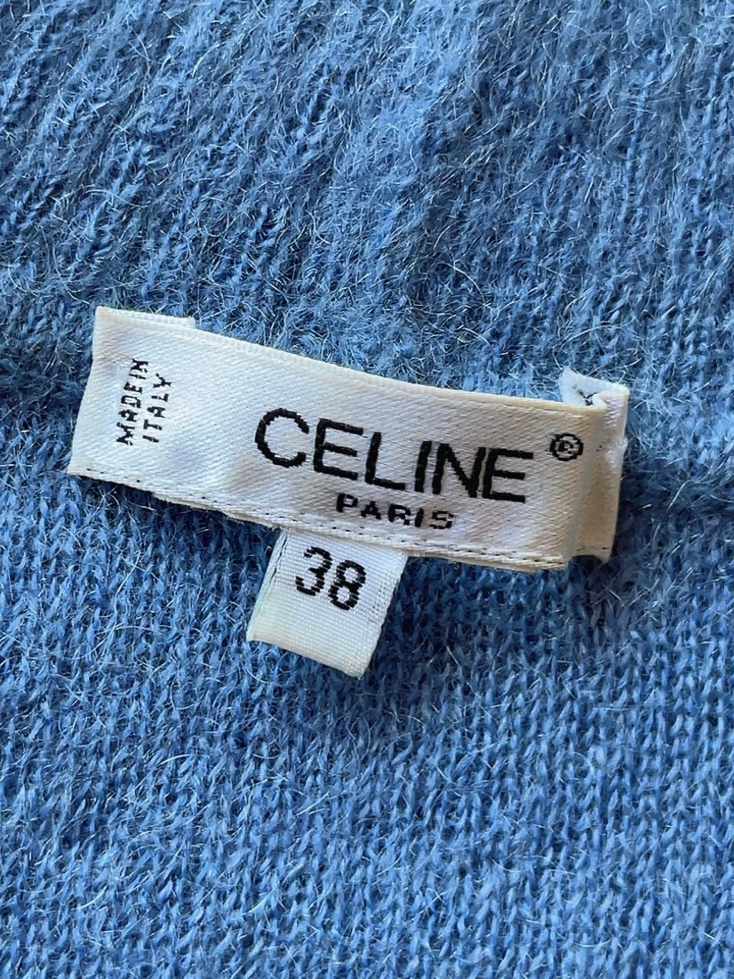 Celine blue turtle neck sweater