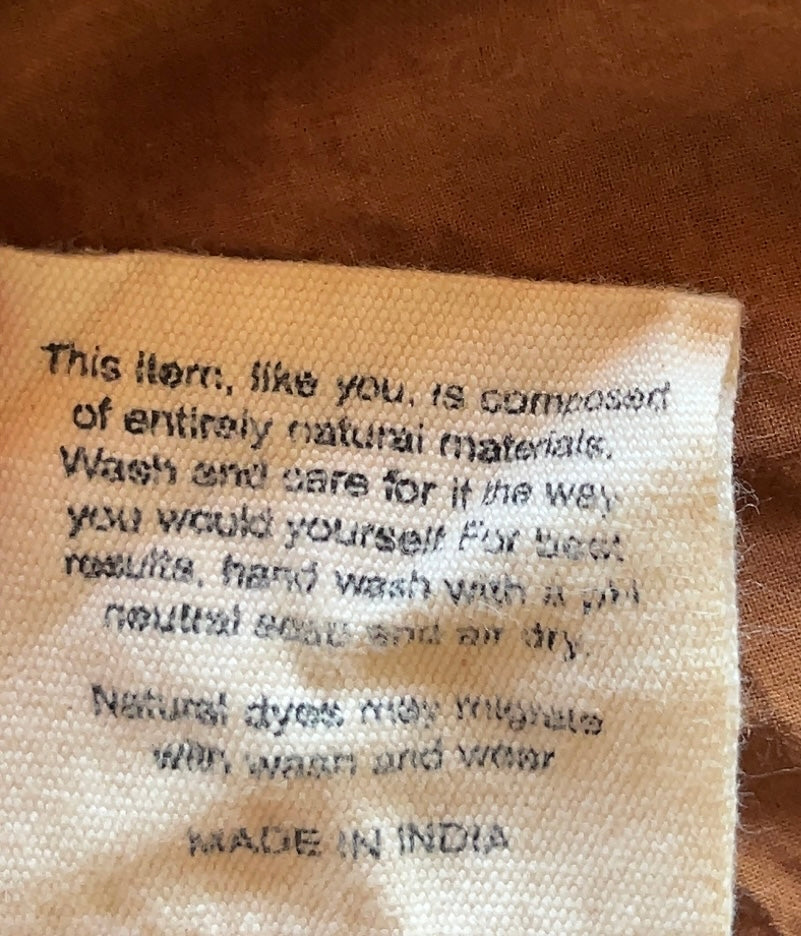 Story mfg. organic cotton top