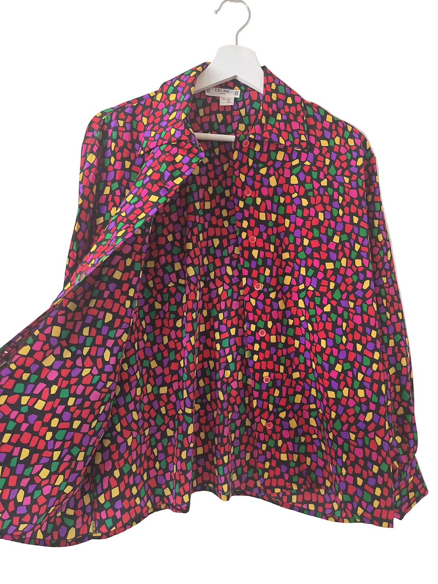 old Celine silk blouse