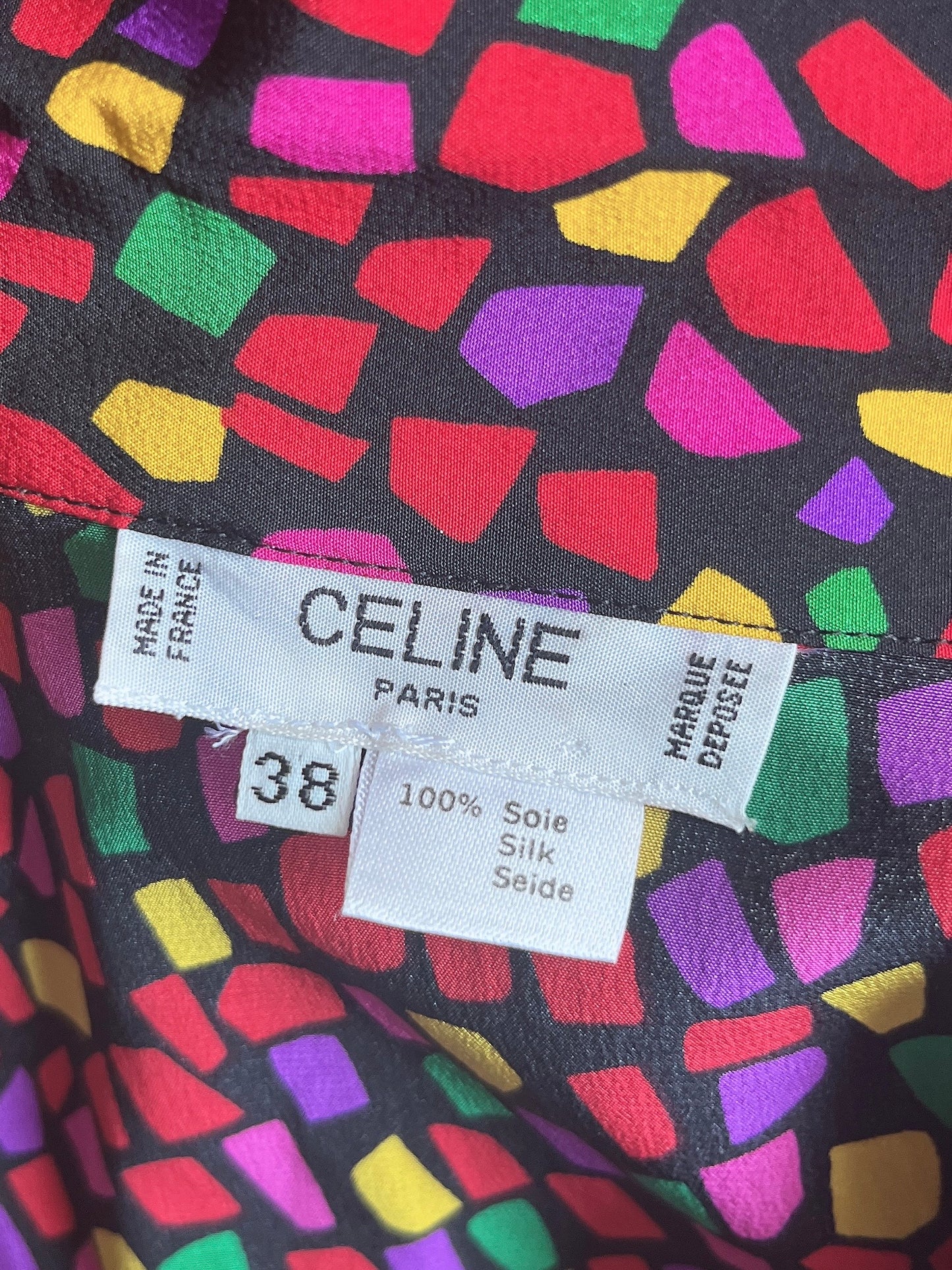 old Celine silk blouse