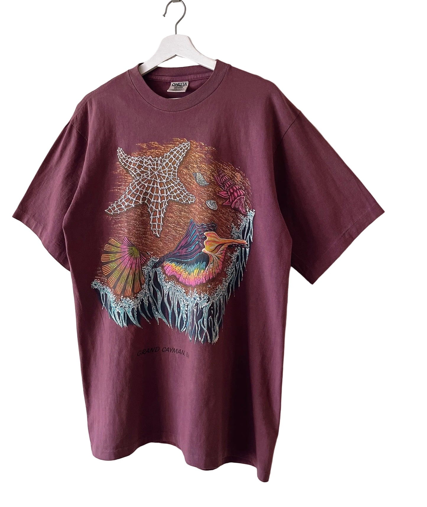Ocean motif vintage t-shirt