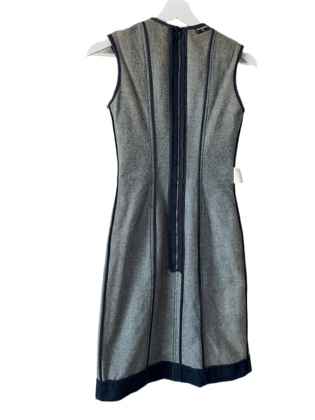 Chanel vintage denim one piece dress