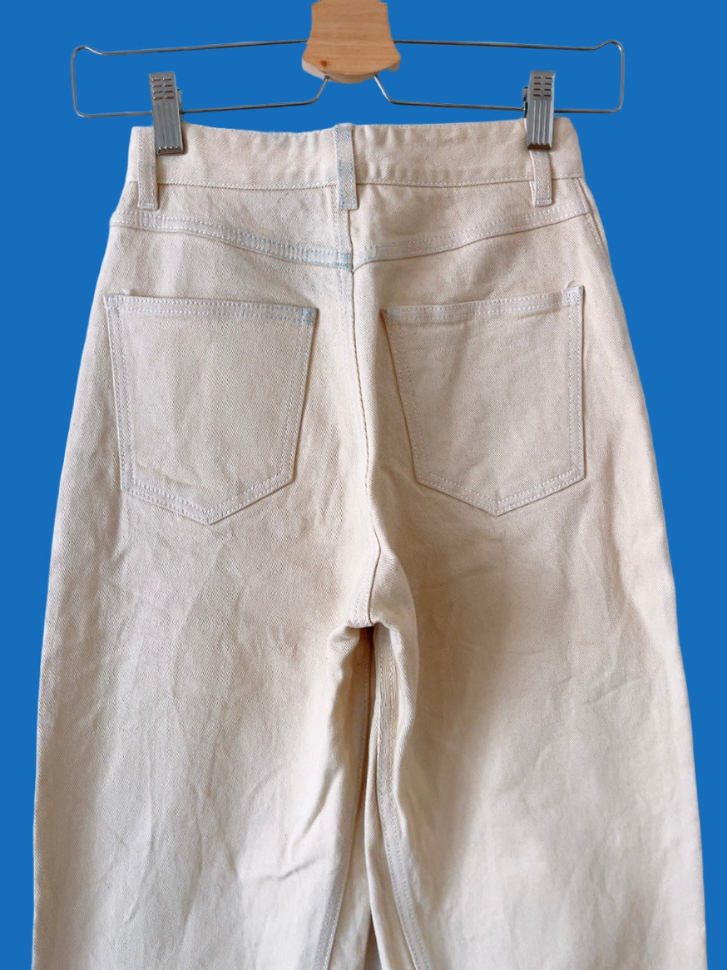 FENDI beige high waist denim pants