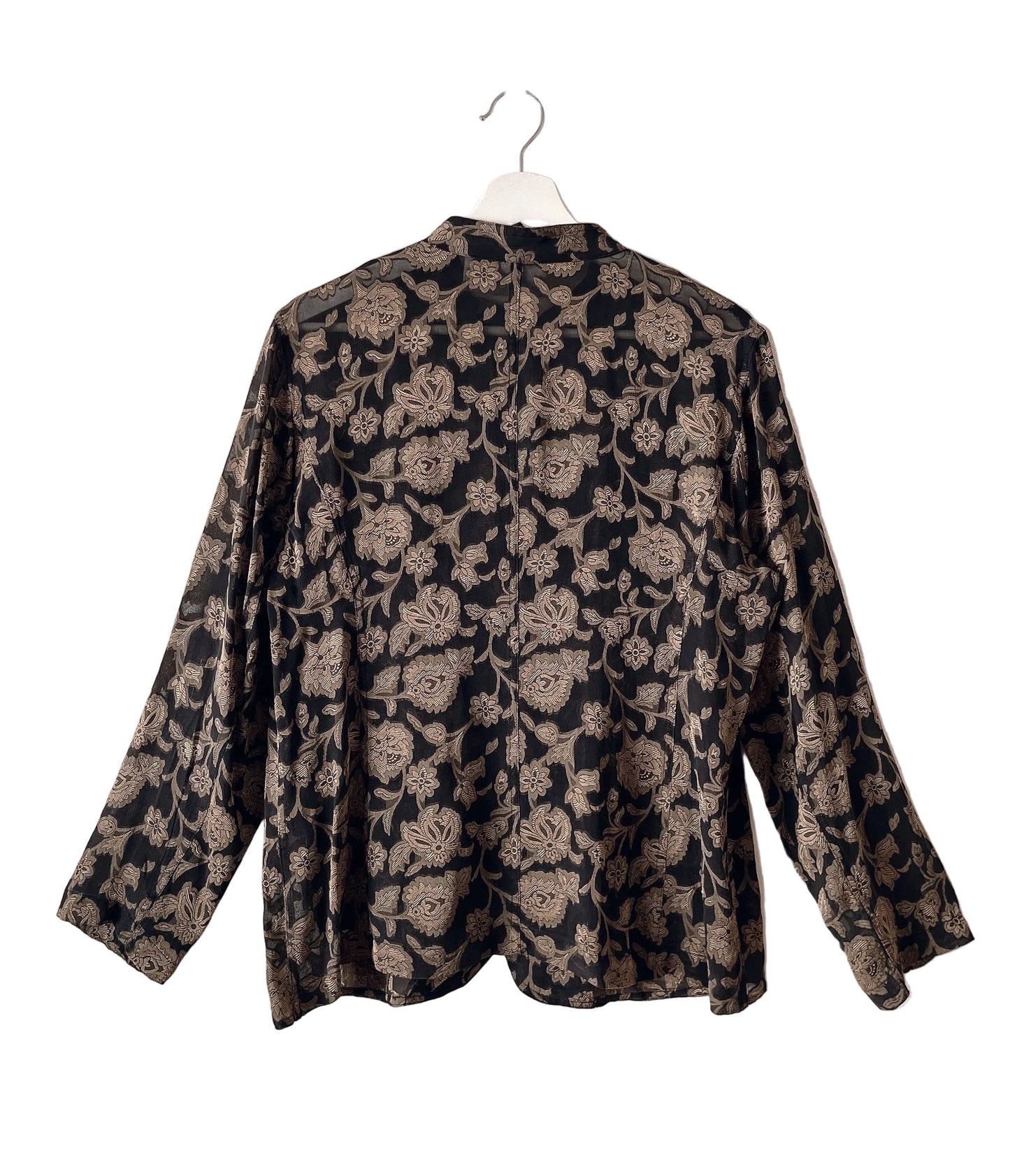 Vintage floral see through jacket