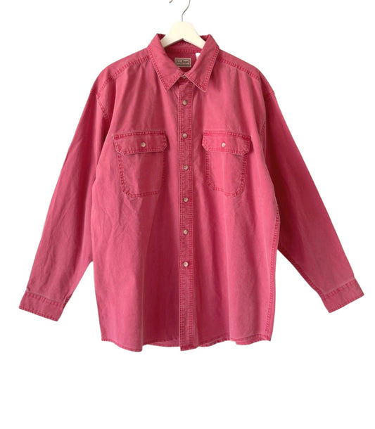 L.L.Bean vintage red thick cotton shirt