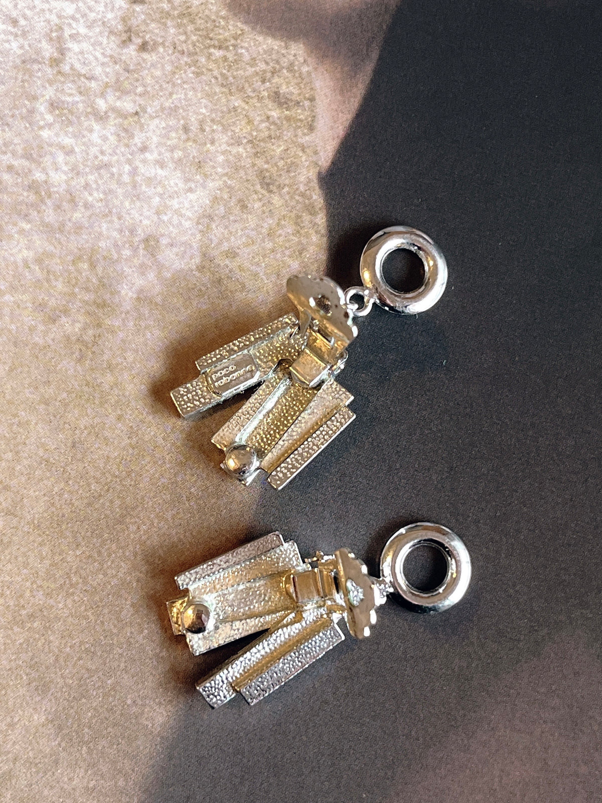 Paco Rabanne silver earrings