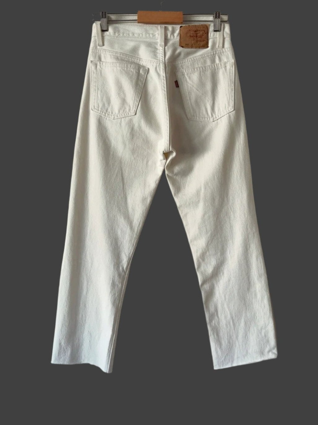 Levi's 501 cut-off white denim