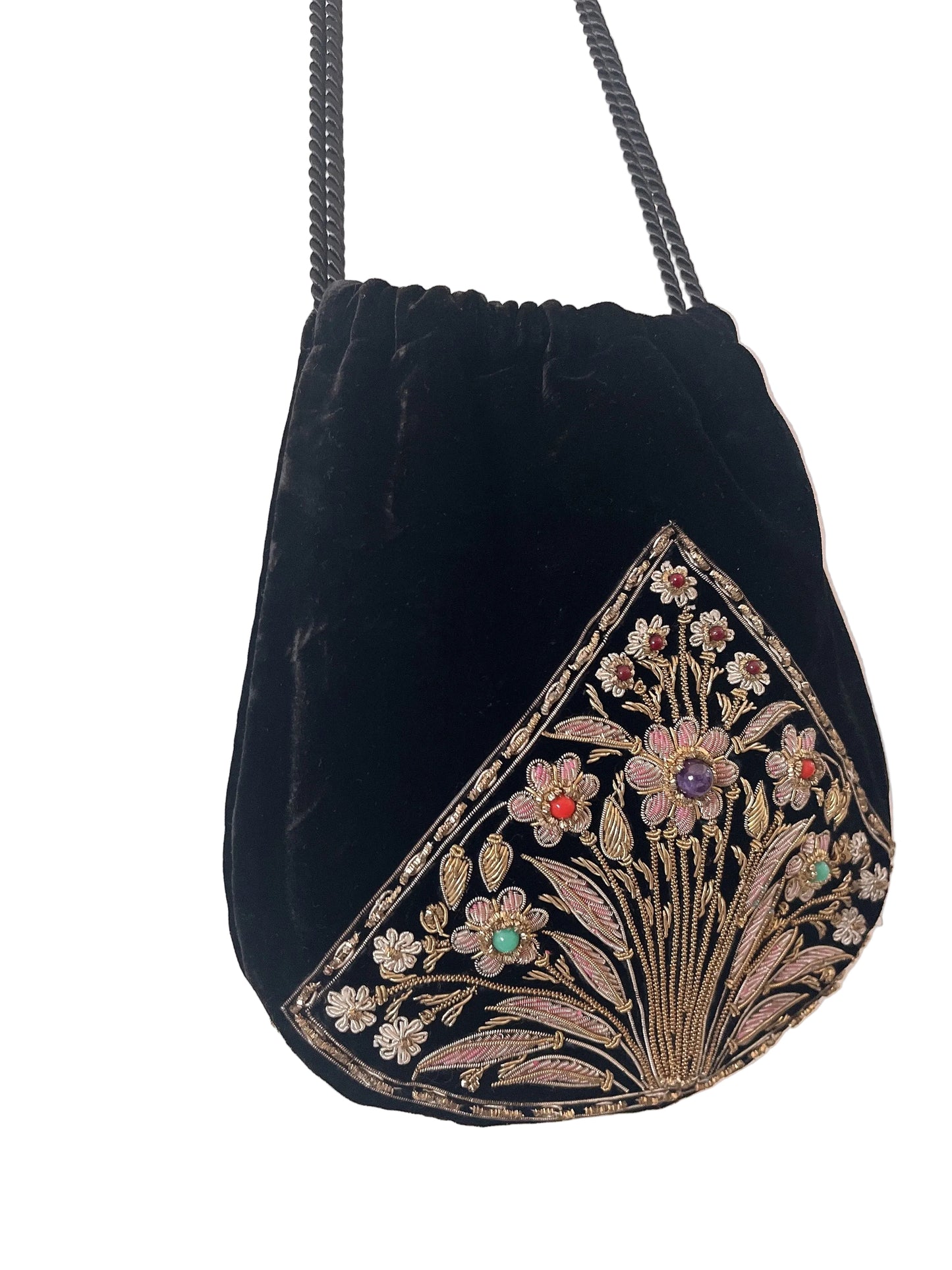 Pierre Cardin velour bijou bag
