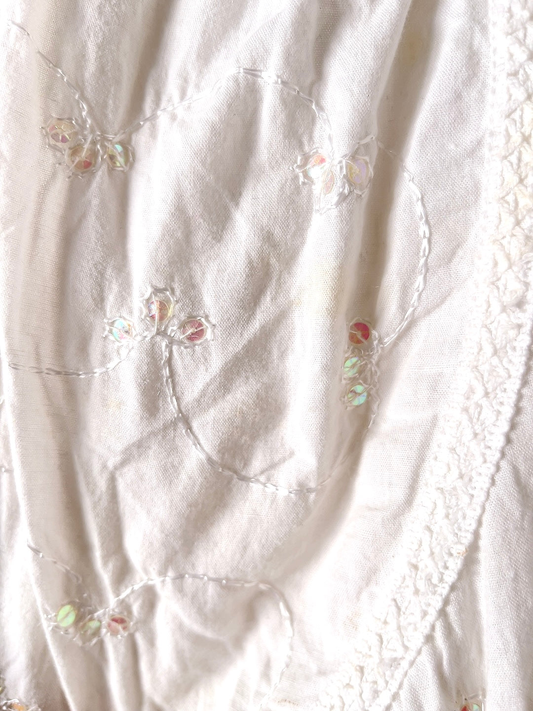 Vintage White cotton skirt