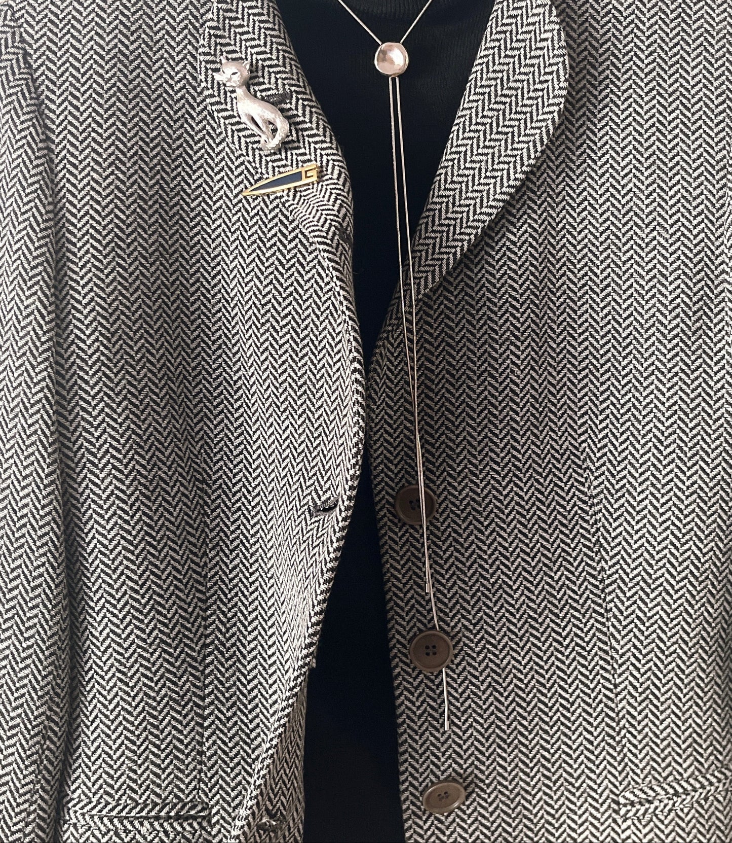 MONET vintage cat brooch