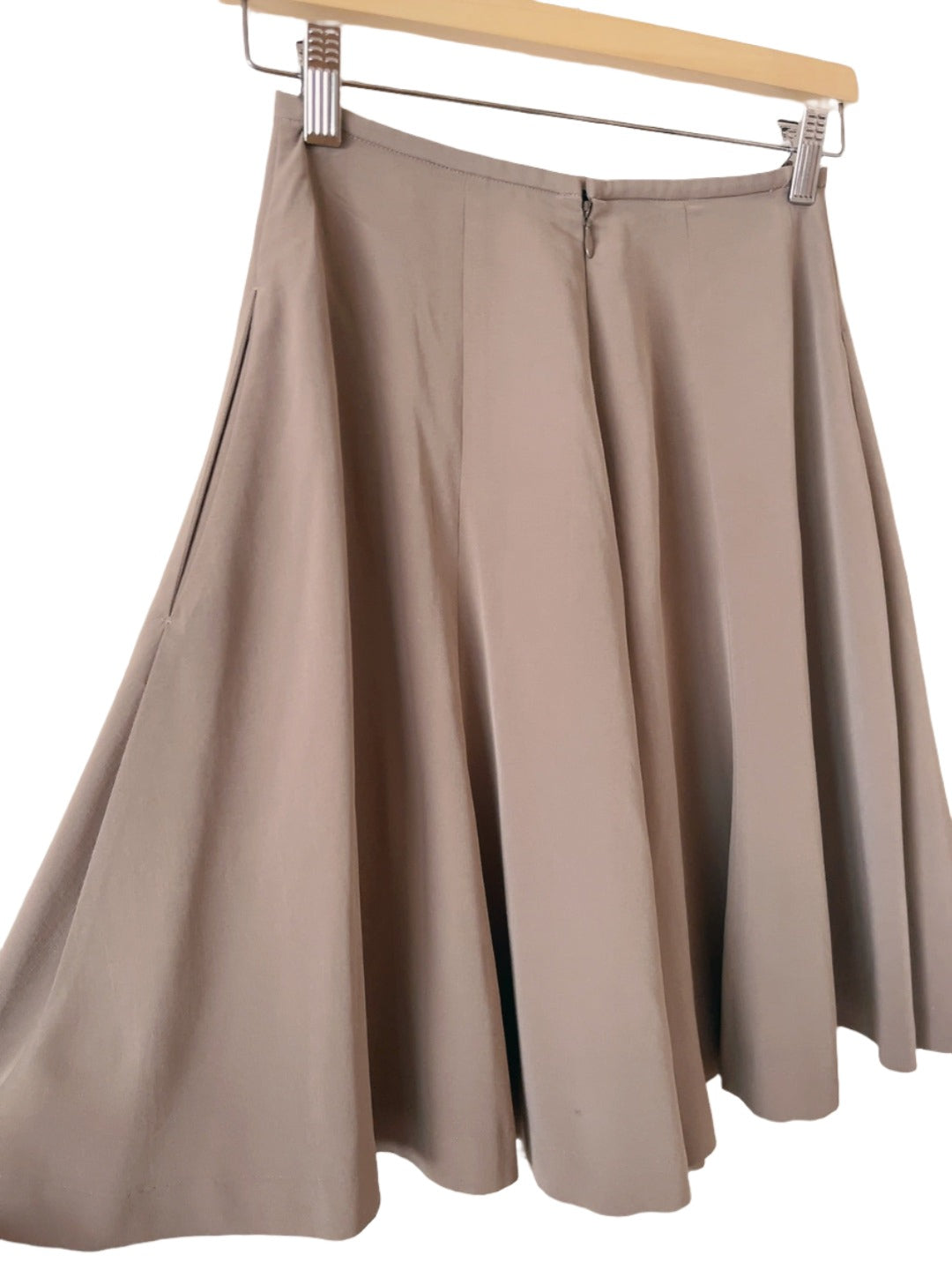 NORMA KAMALI gray brige culotte pants