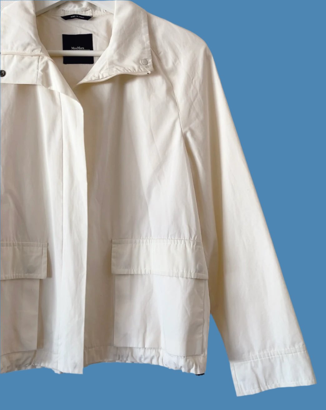 MaxMara - weekend line white cotton blouson