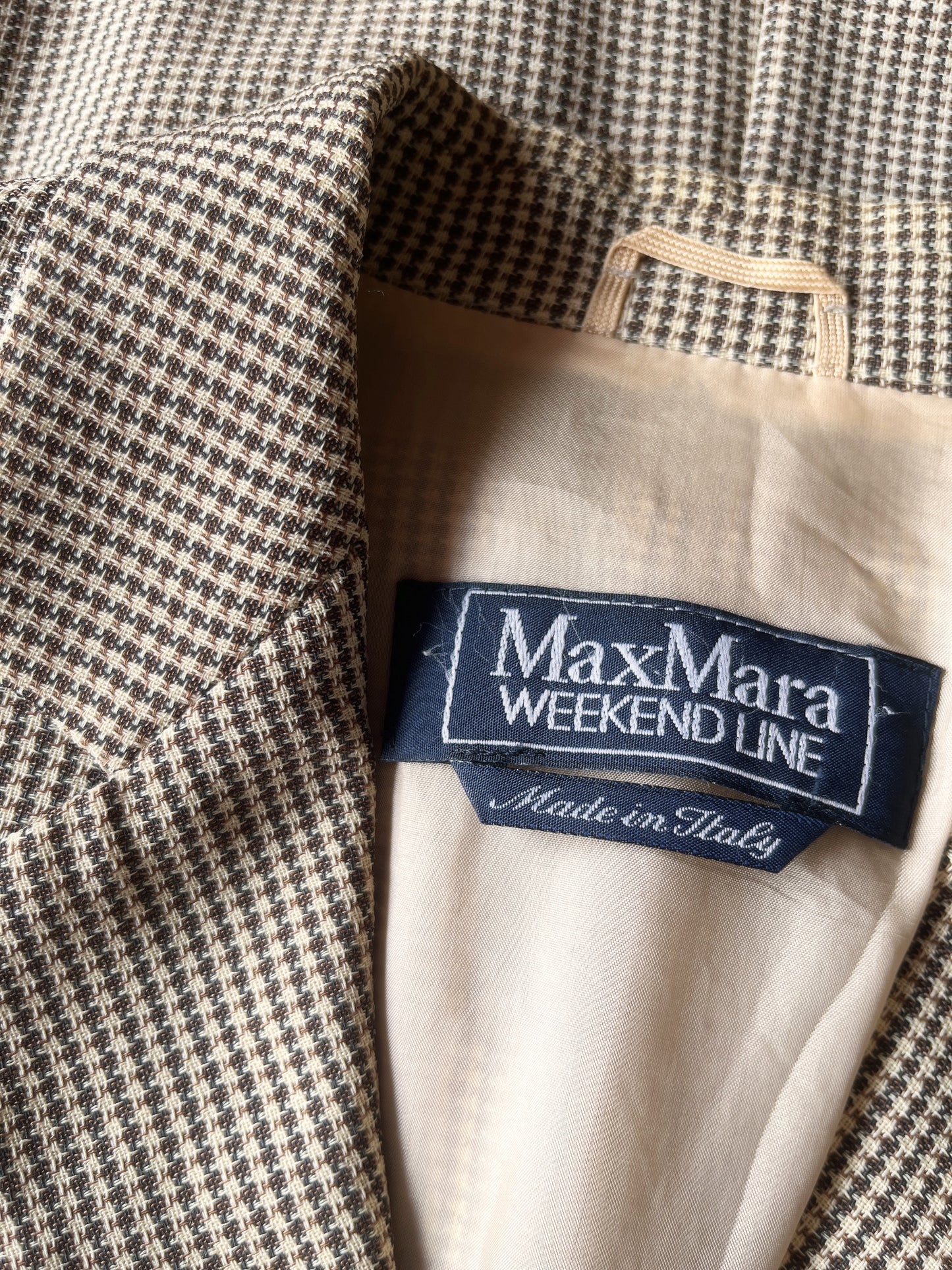 MaxMara WEEKEND LINE vintage glen check jacket