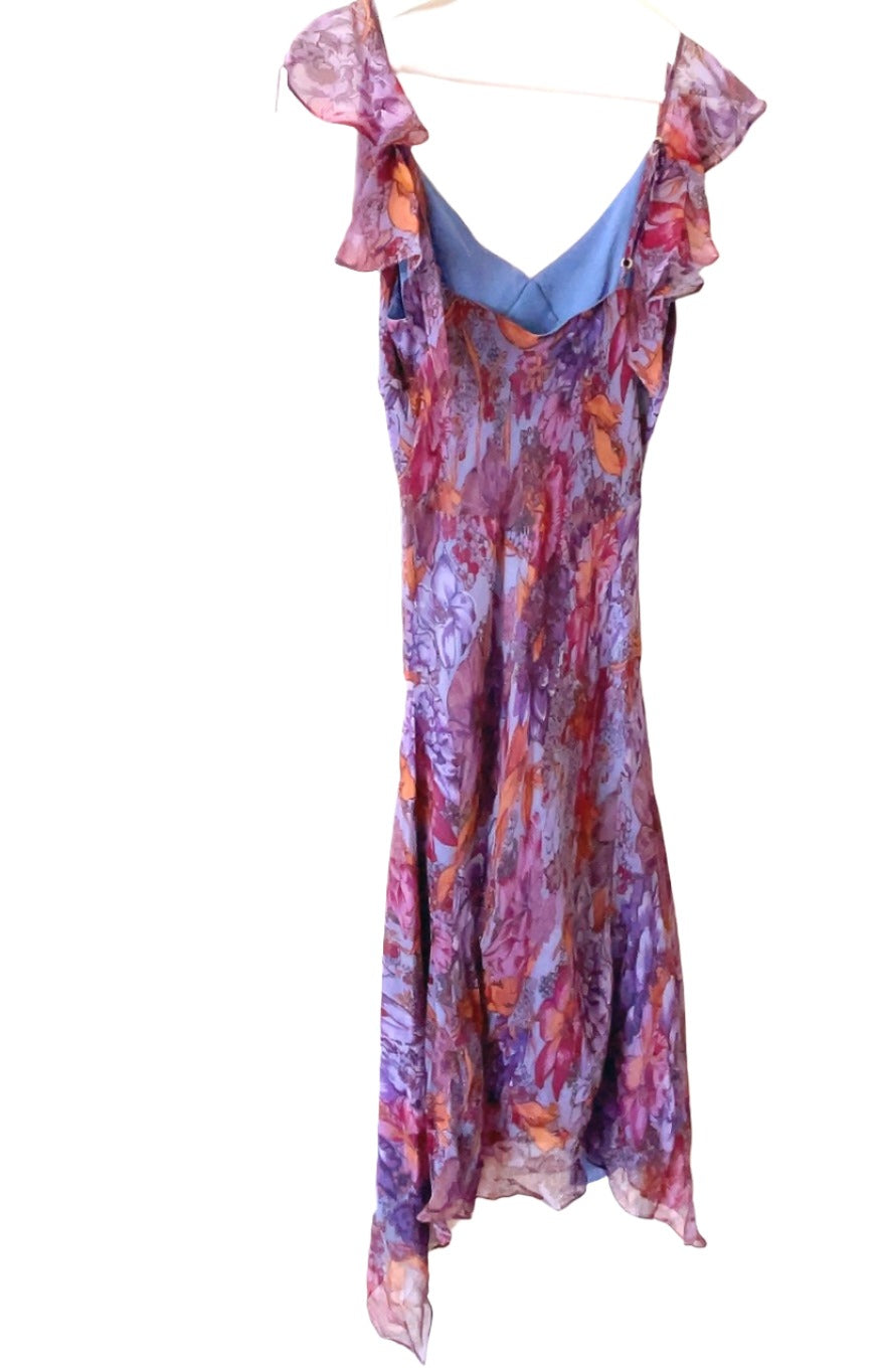 BETSEY JOHNSON vintage silk camisole long dress