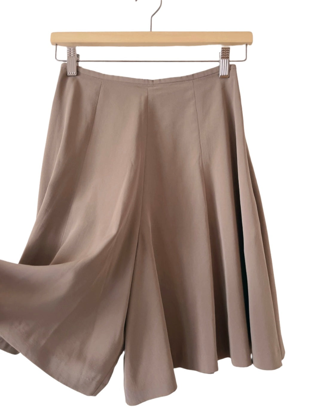 NORMA KAMALI gray brige culotte pants