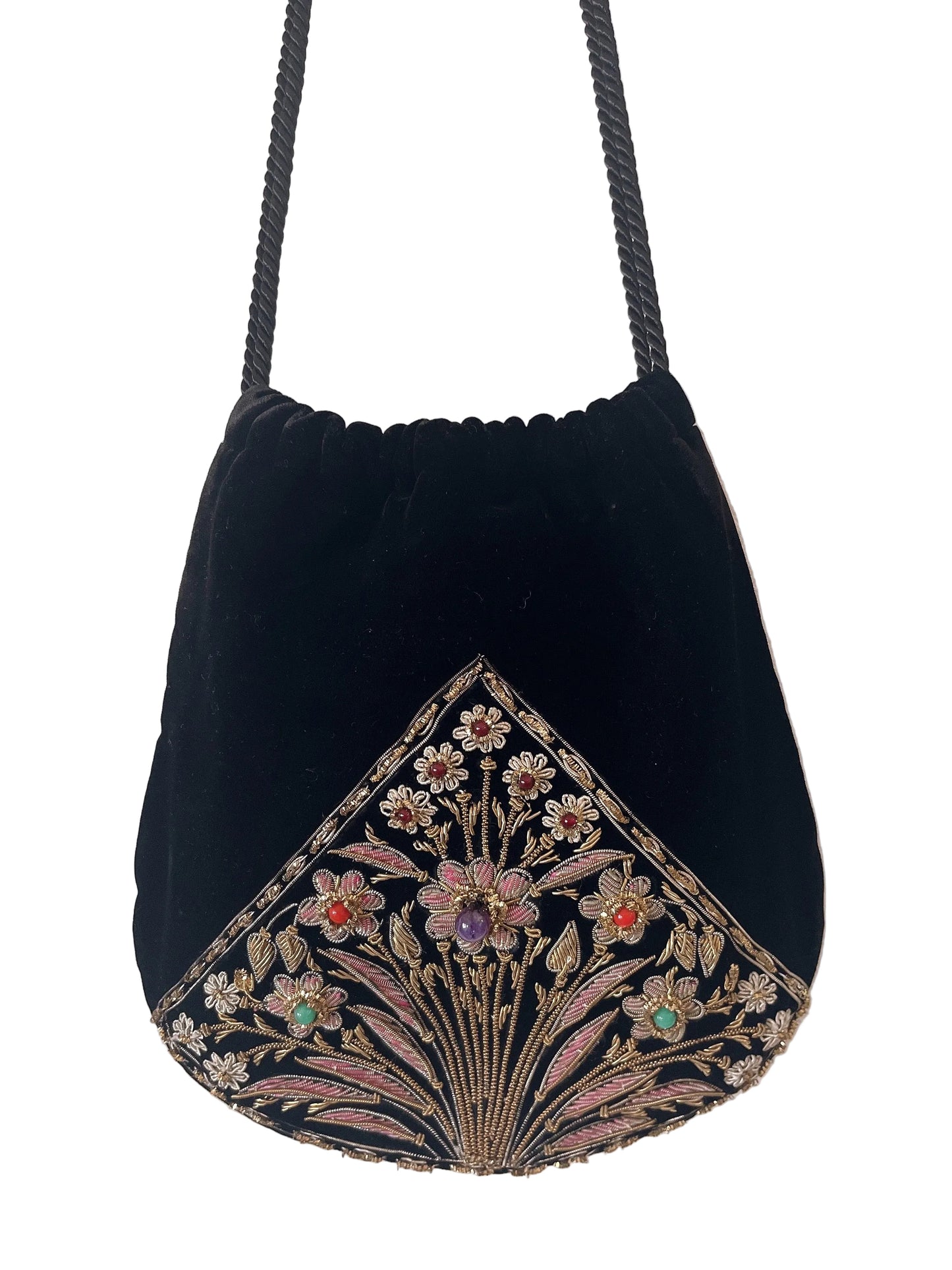 Pierre Cardin velour bijou bag