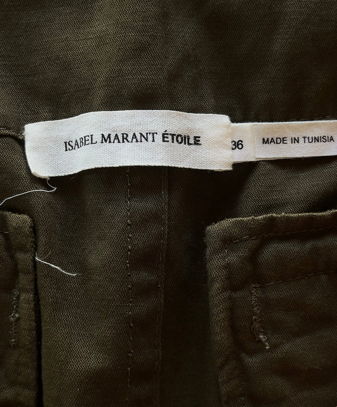 ISABEL MARANT khaki skirt