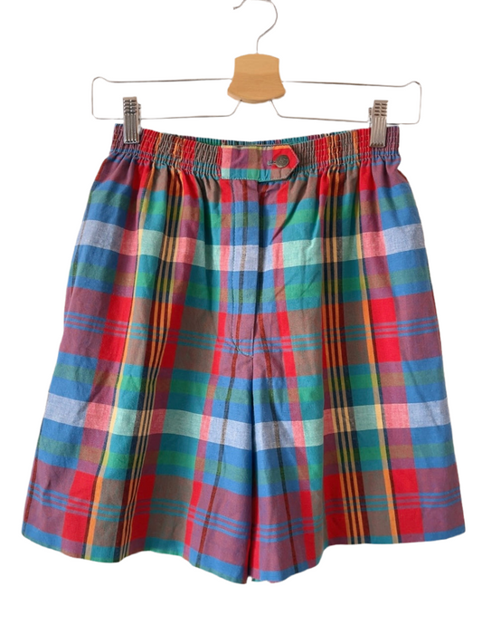 90s USA vintage tricolor cotton shorts