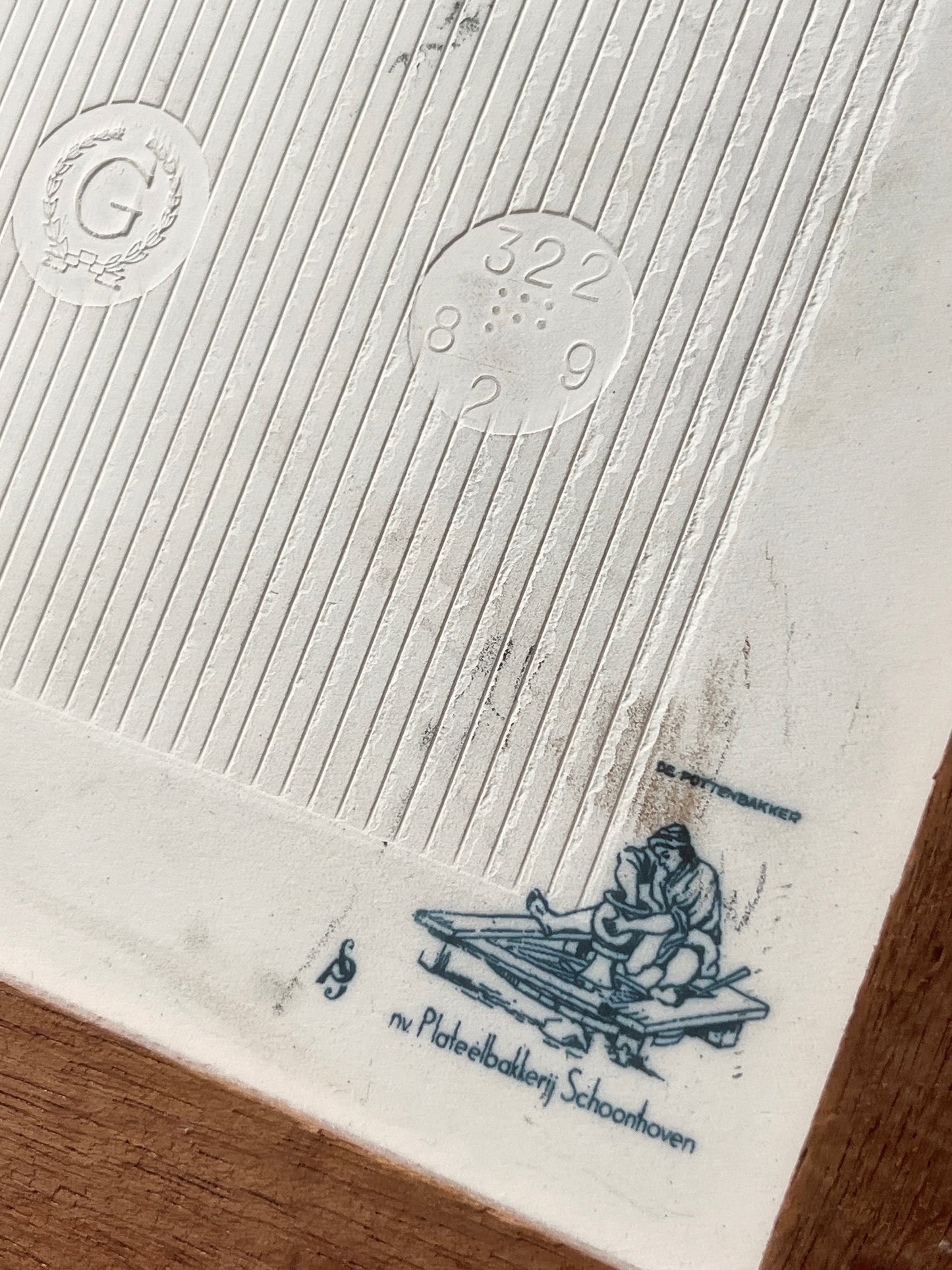 vintage ceramic tile frame