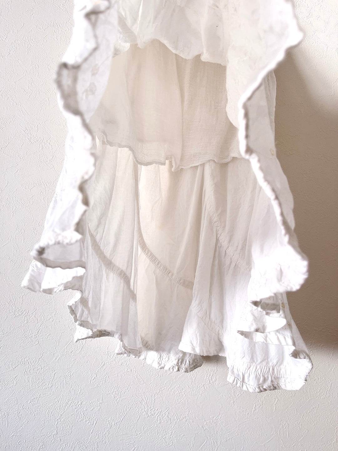 Vintage White cotton skirt