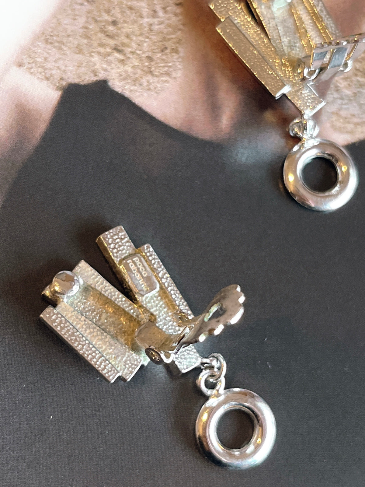 Paco Rabanne silver earrings