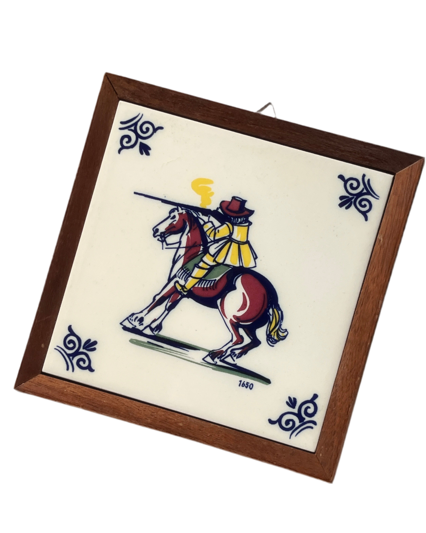 vintage ceramic tile frame