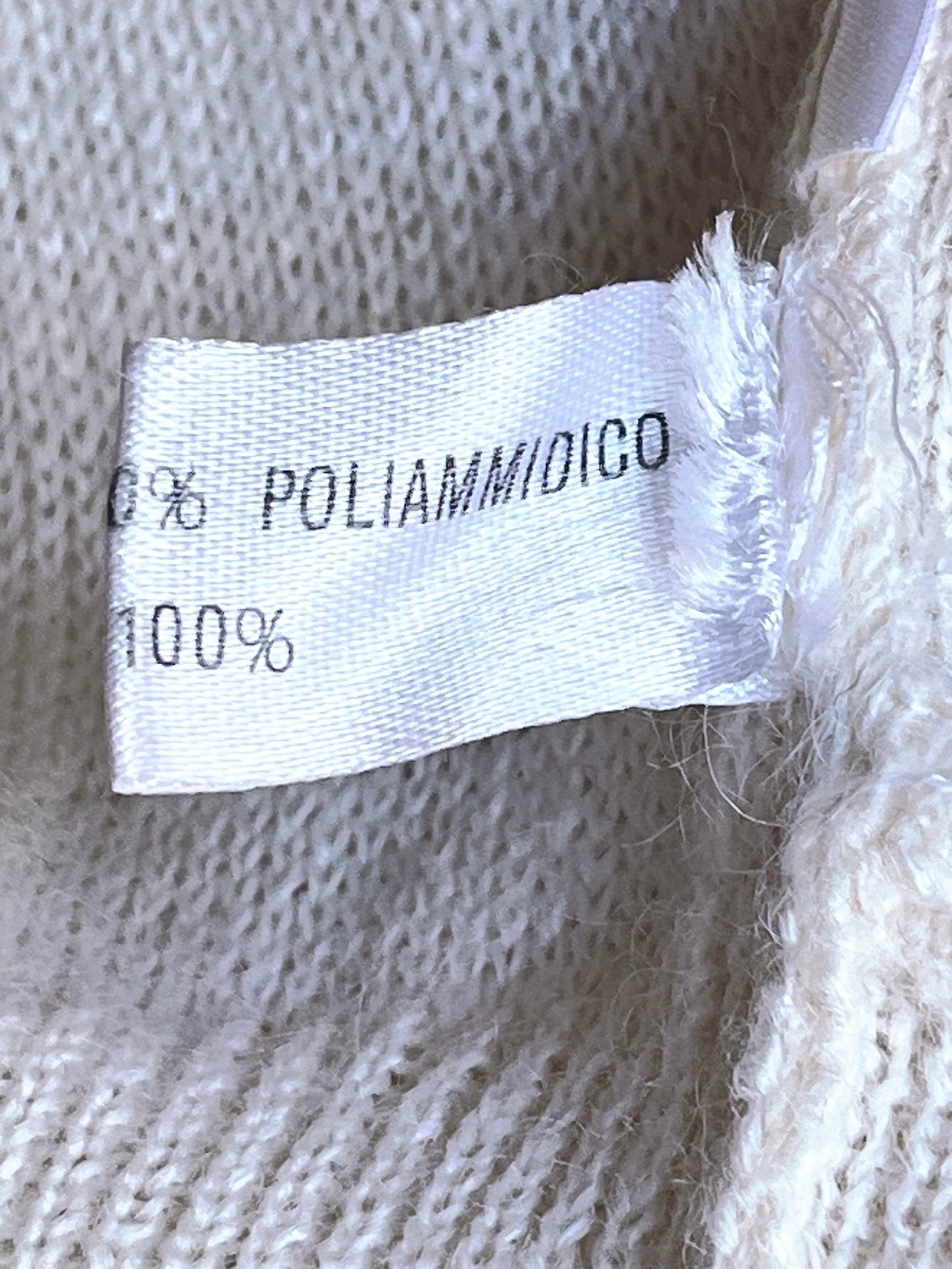 Italy made pearl mohair sweater