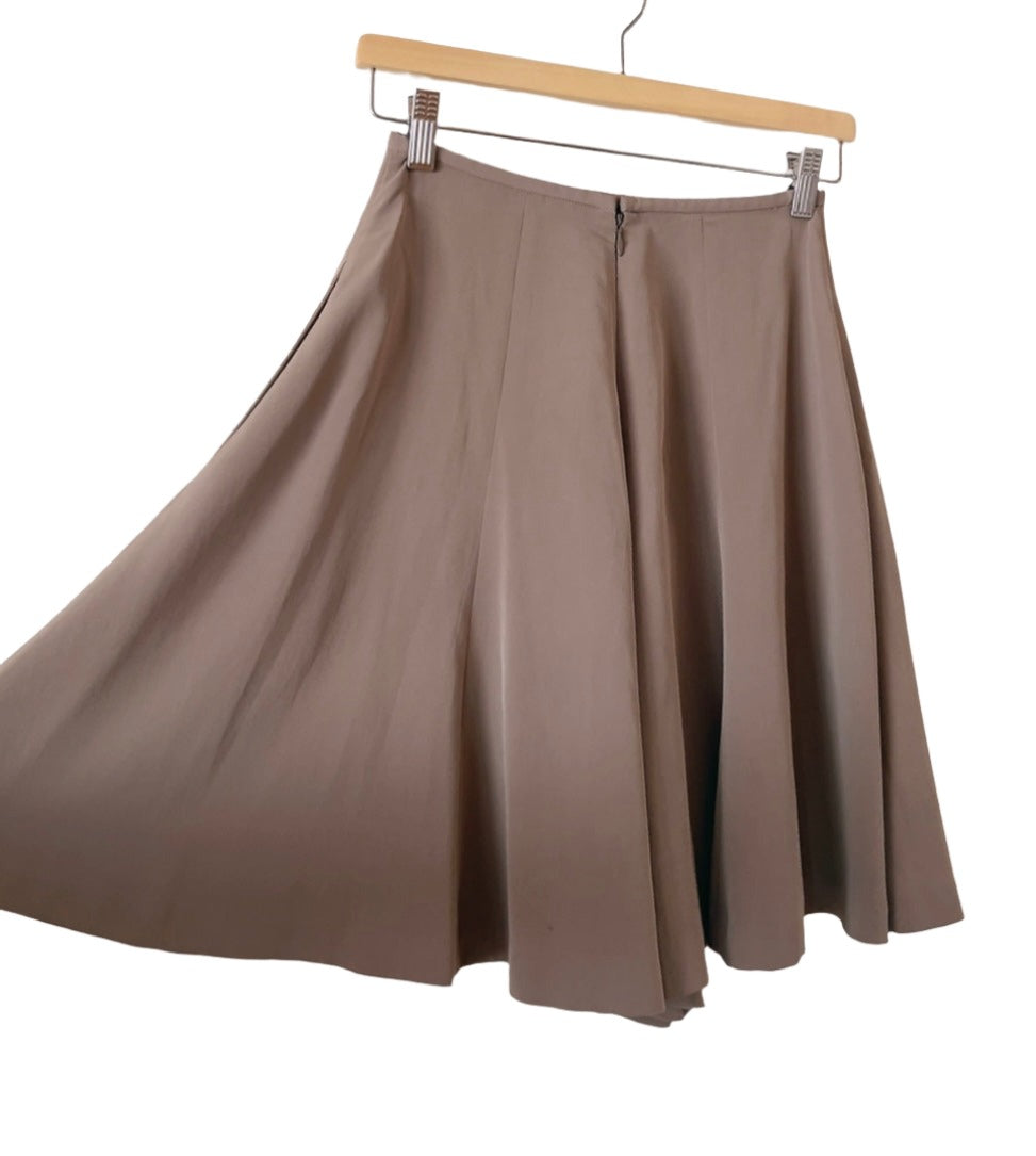 NORMA KAMALI gray brige culotte pants
