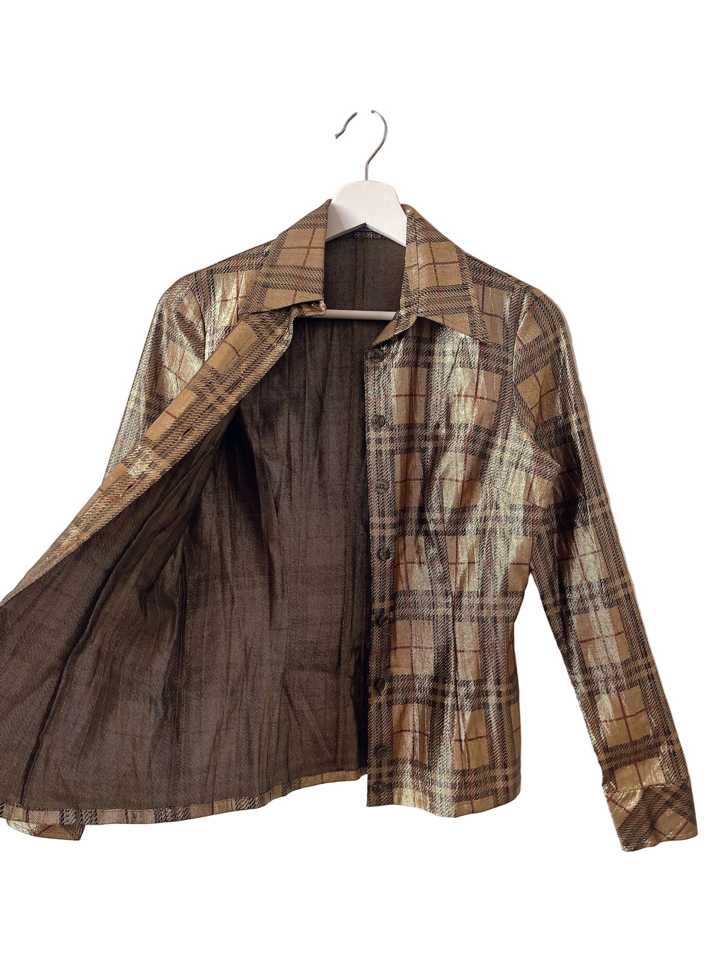 Burberrys golden check skirt