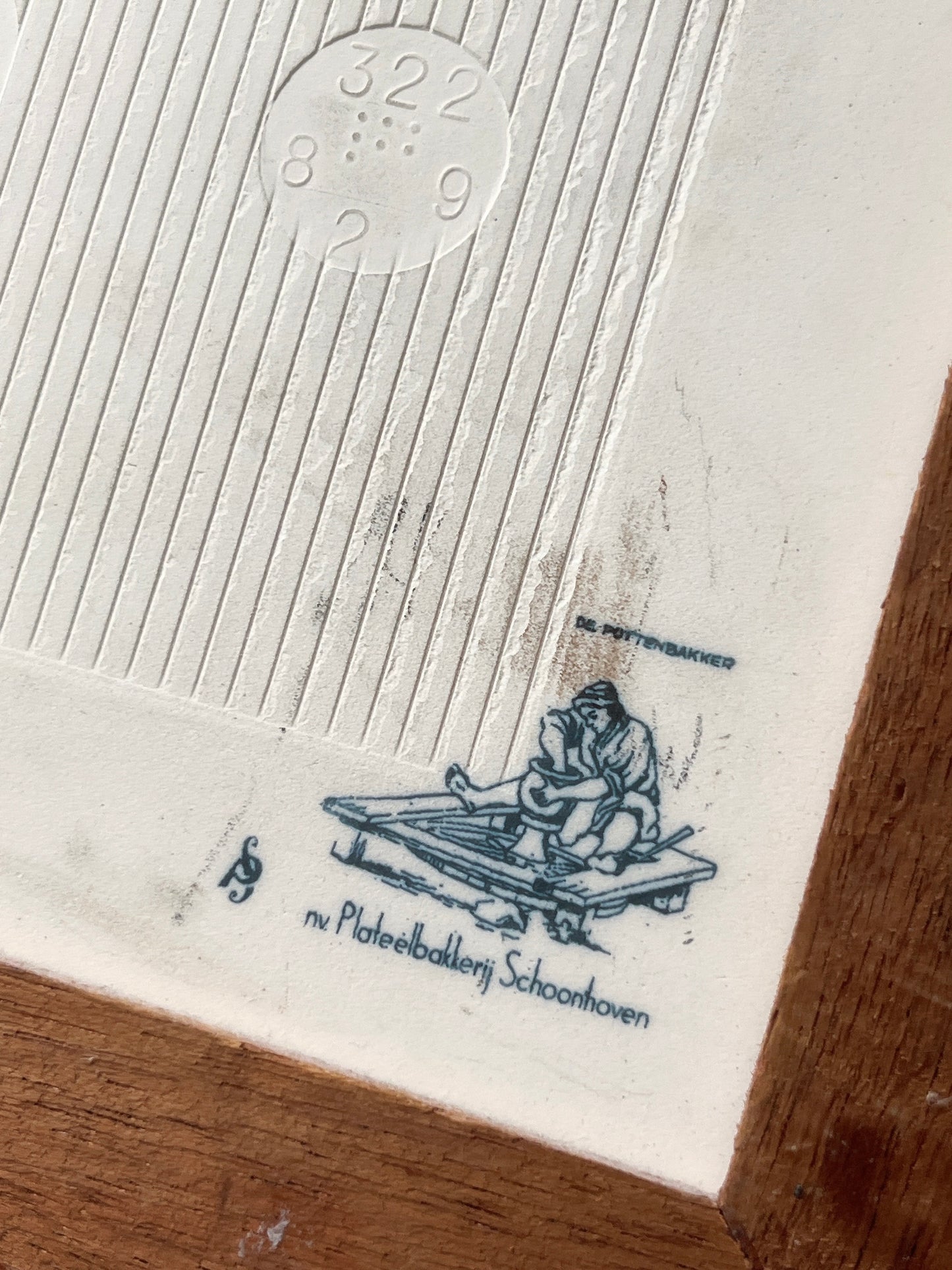 vintage ceramic tile frame