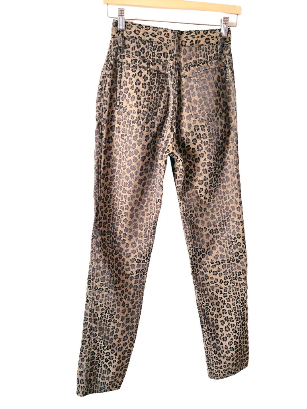 FENDI 90s vintage leopard jeans
