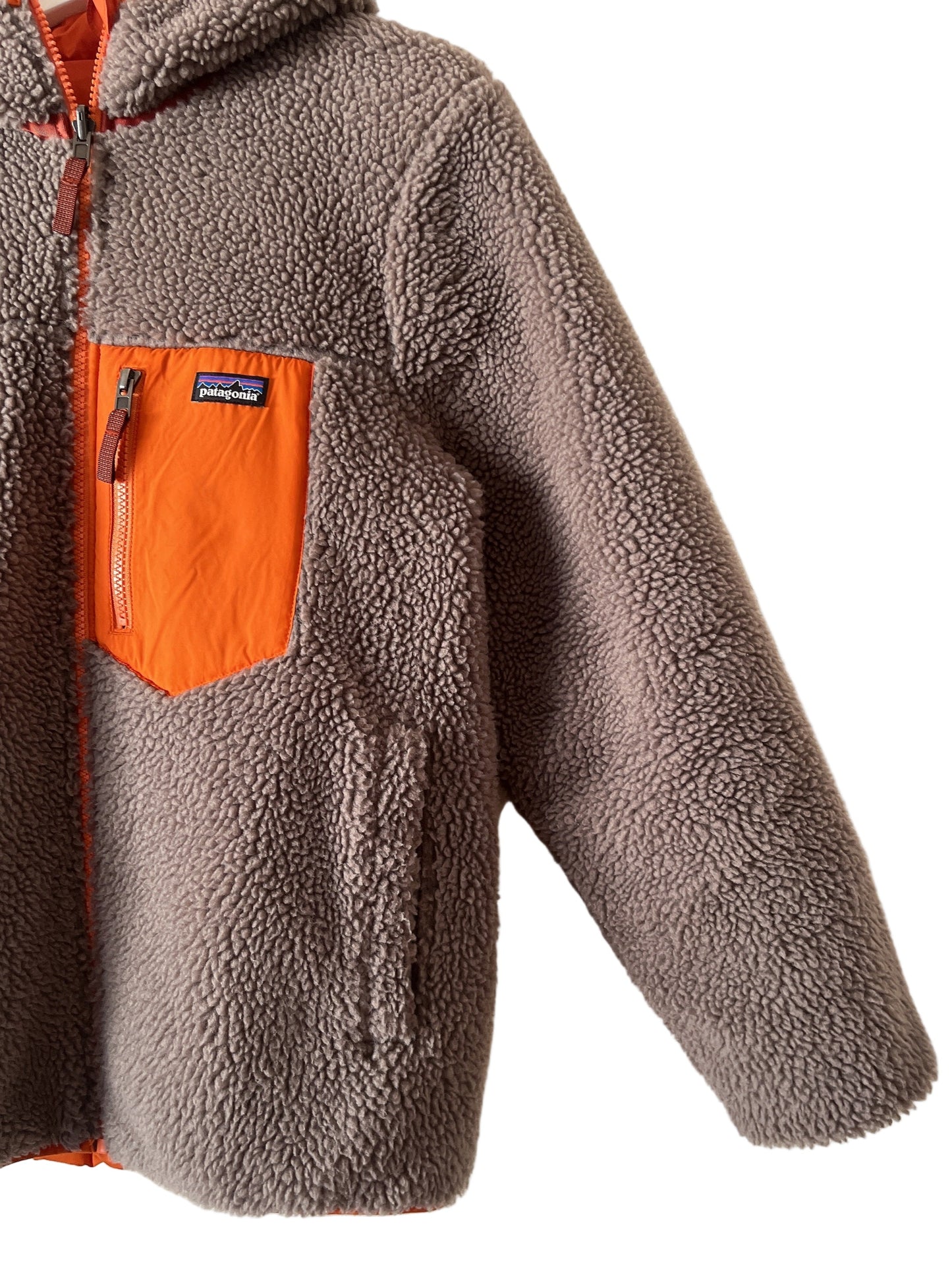 patagonia fleece reversible hoodie jacket