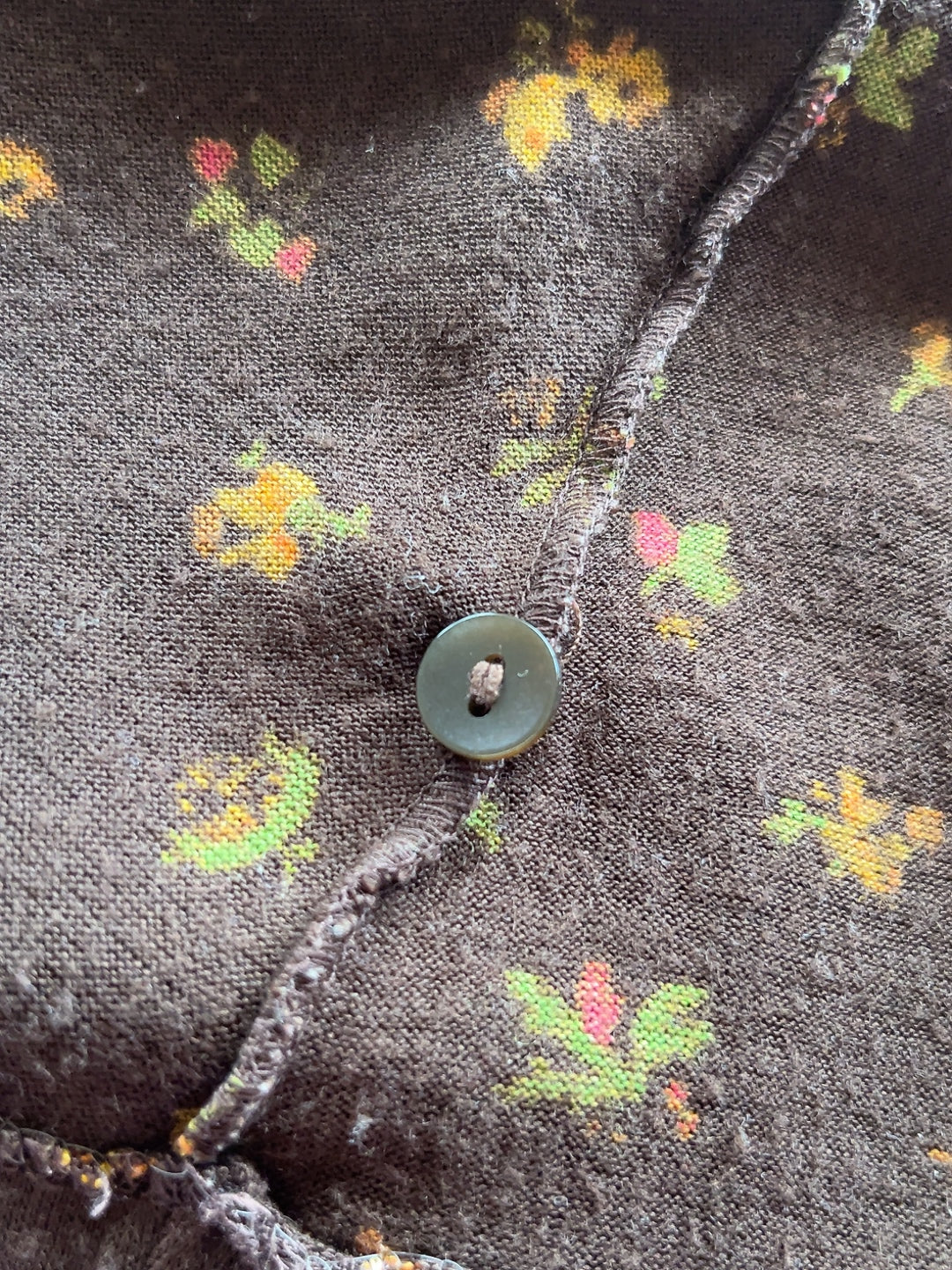 70’s made in Italy brown polo shirt