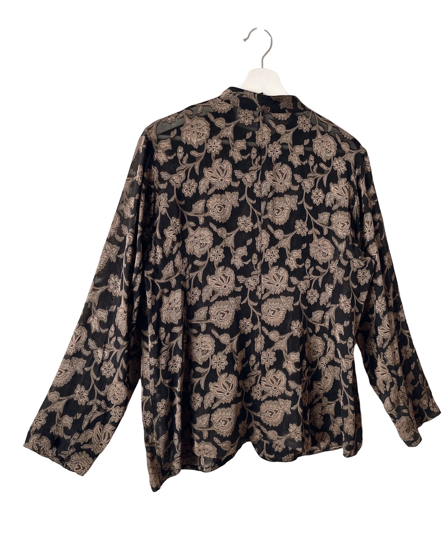 Vintage floral see through jacket