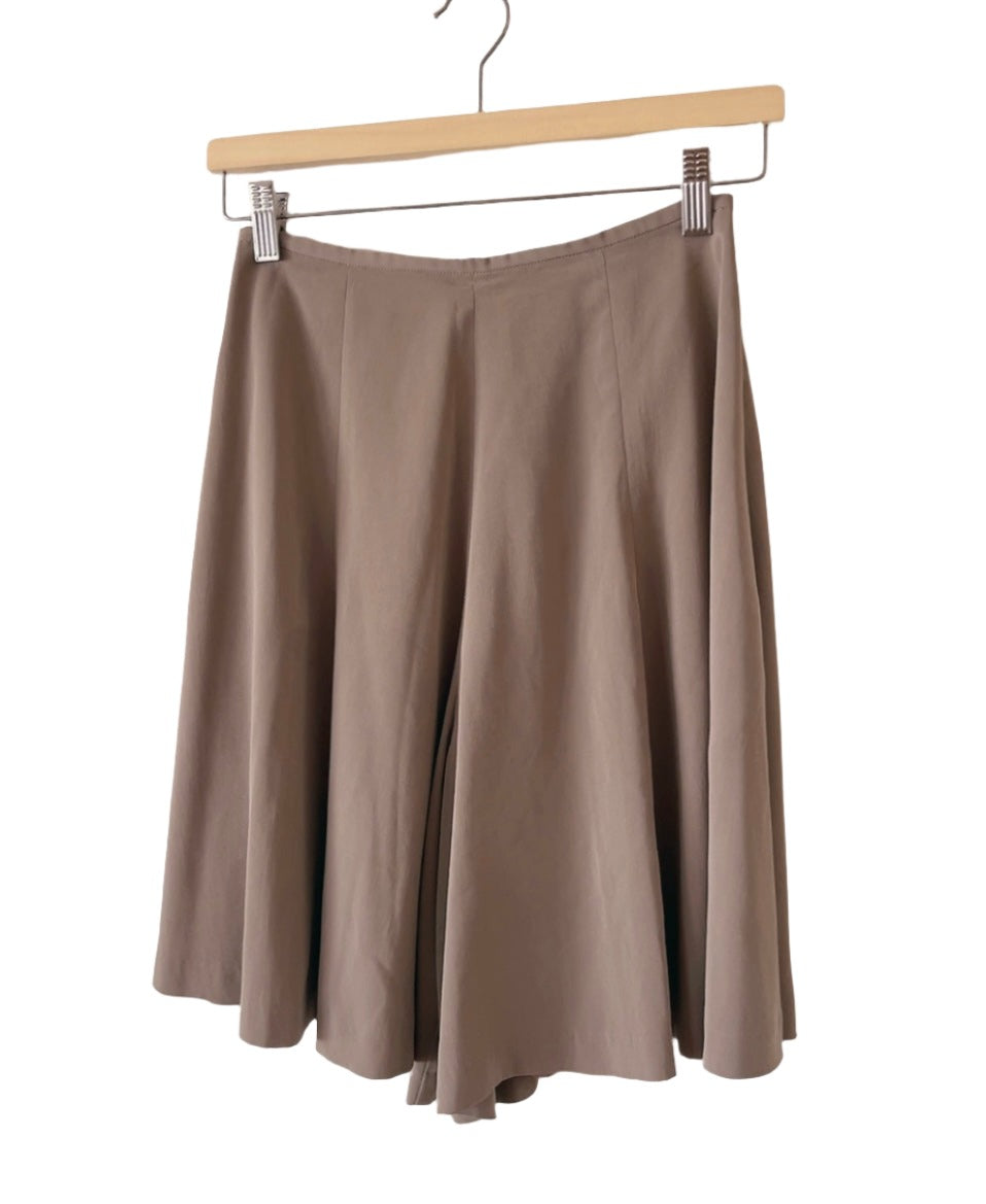 NORMA KAMALI gray brige culotte pants