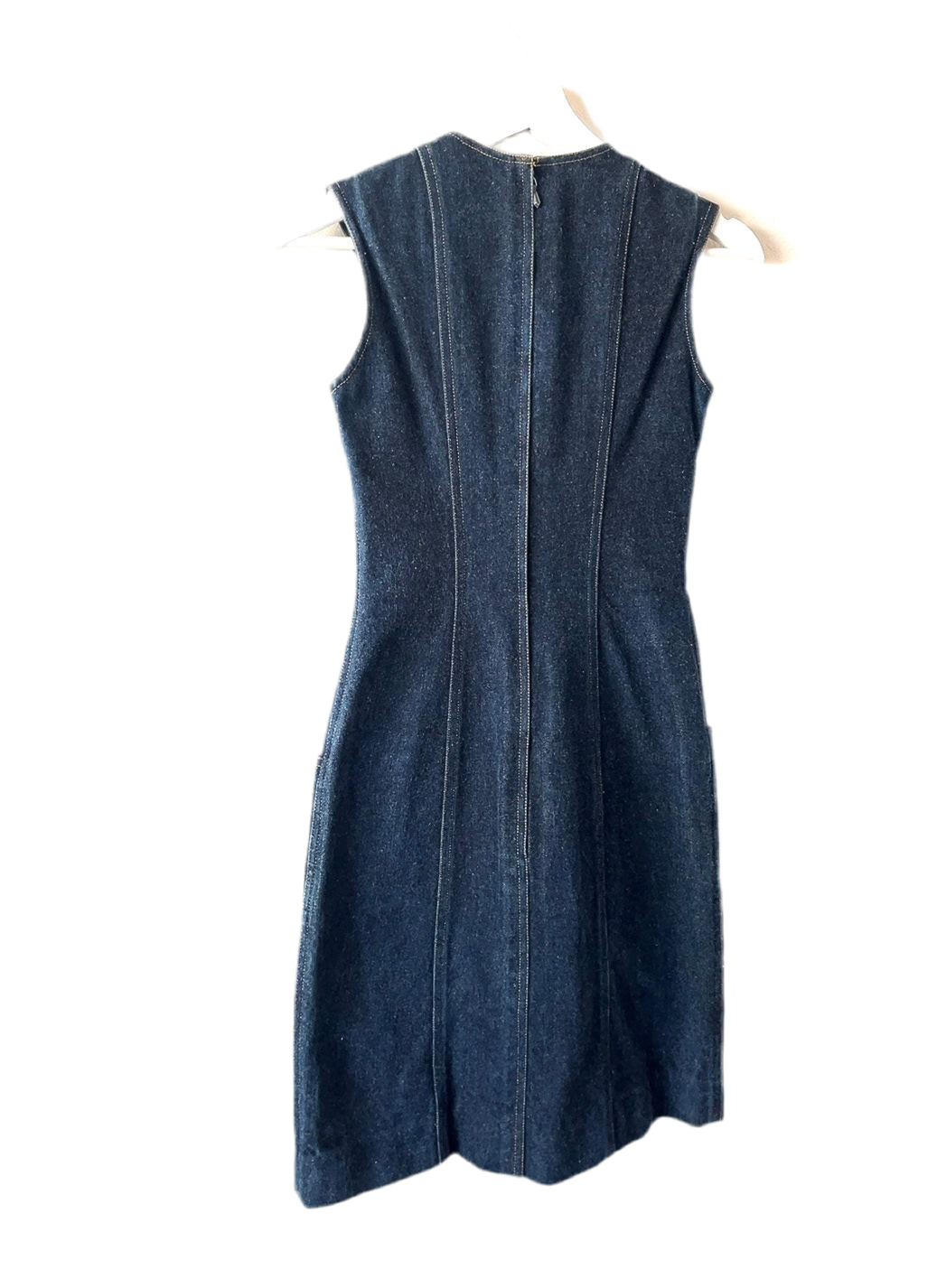 Chanel vintage denim one piece dress