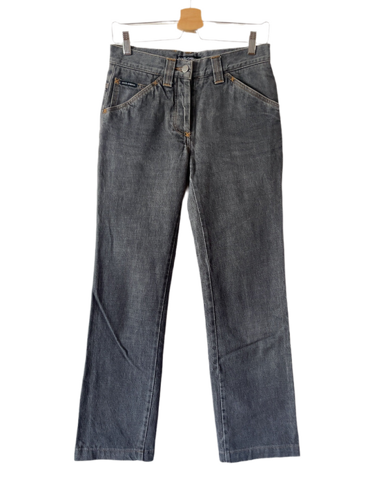 DOLCE & GABBANA vintage gray denim pants